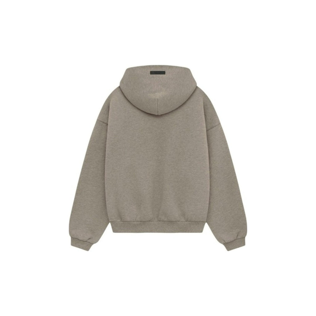 Fear of God Essentials Kids Fleece Hoodie – Heather Grey – back view