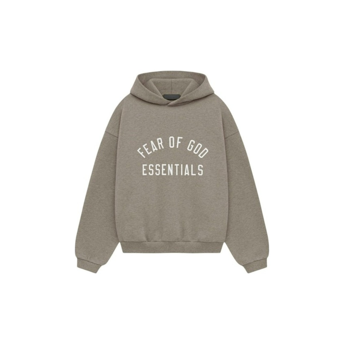 Fear of God Essentials Kids Fleece Hoodie – Heather Grey – front view