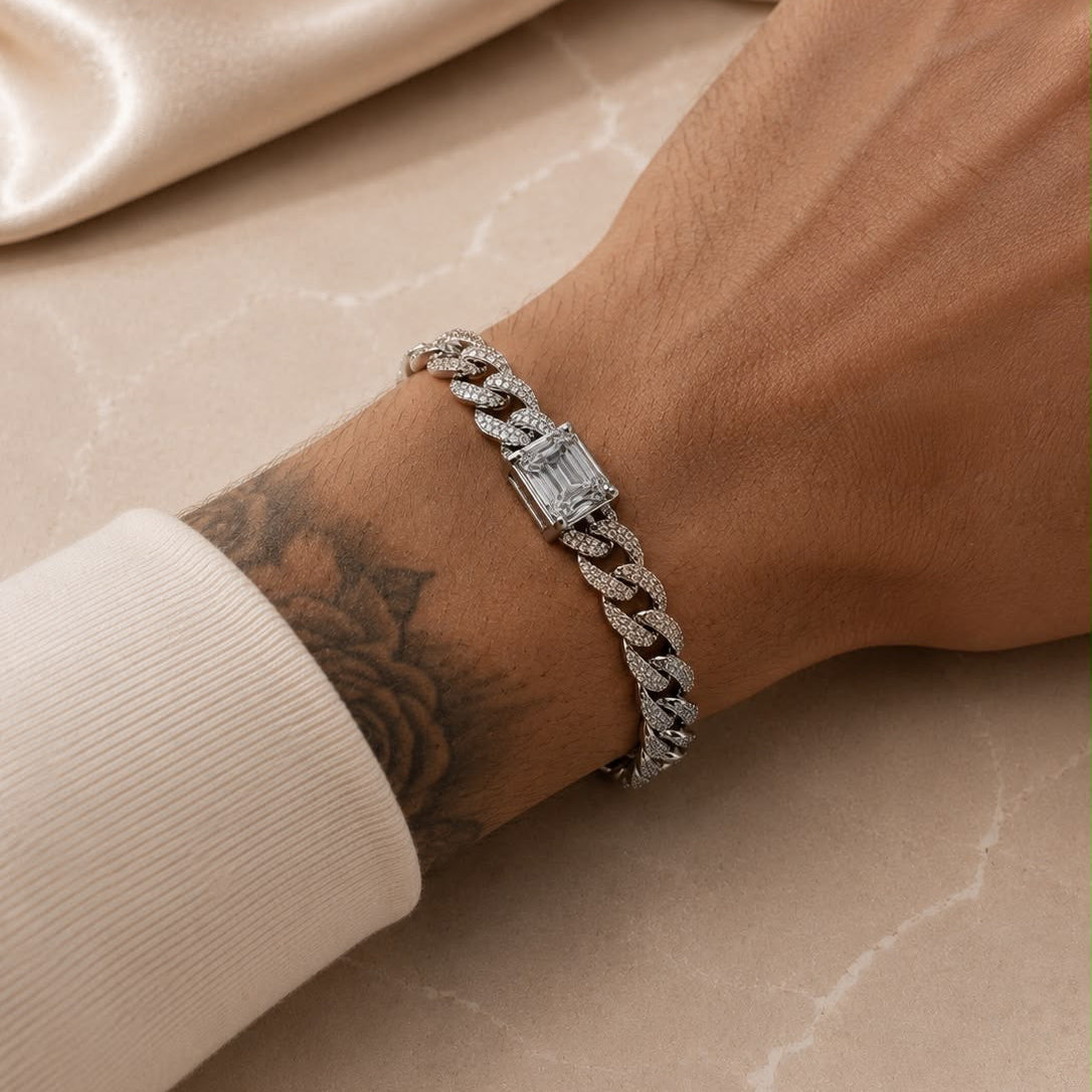 Imperial Ice Bracelet S925 with moissanite Stones