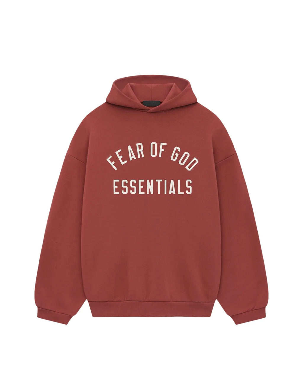 Fear Of God Essentials Mens Fleece Hoodie Red