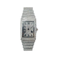 Iced Out CZ Stainless Steel Automatic Watch - Silver