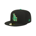 LA Dodgers MLB Saint Patrick's Day Black 59FIFTY Fitted Cap