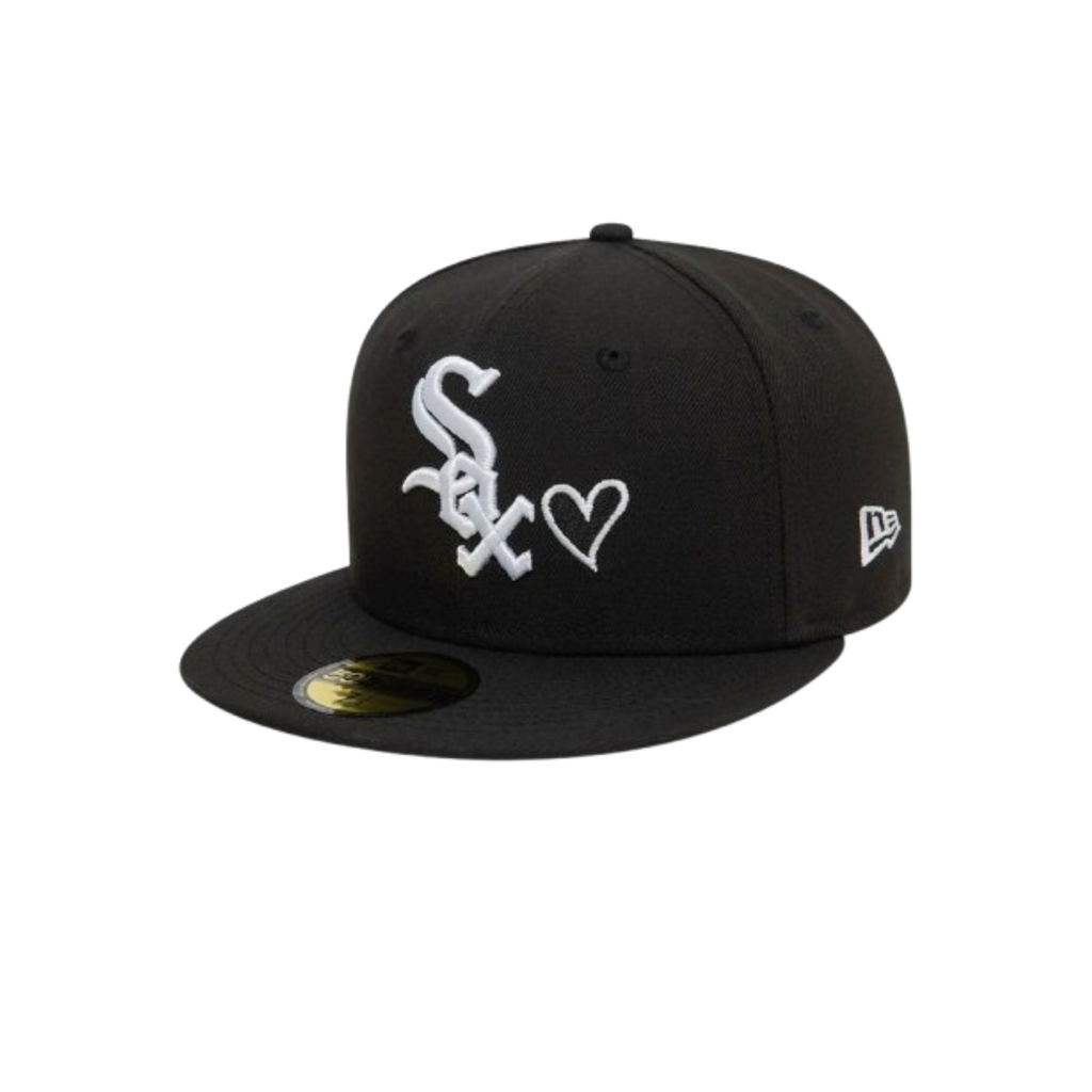 Chicago White Sox MLB Heart Icon Black 59FIFTY Fitted Cap New Era