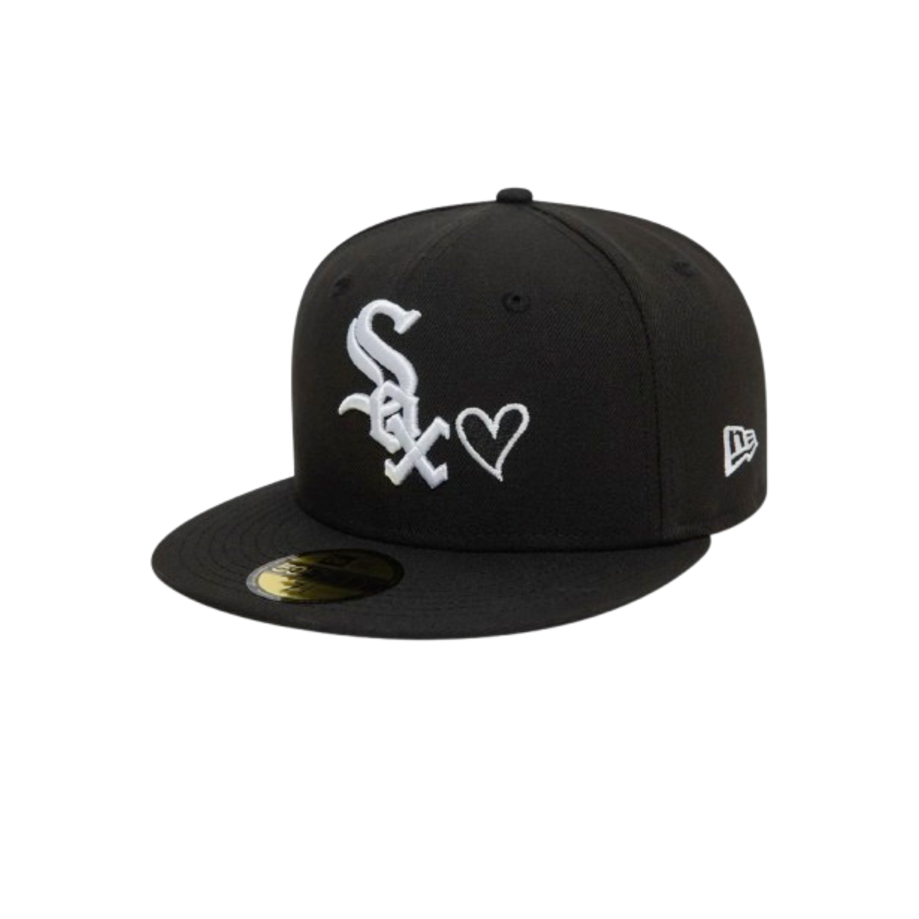 Chicago White Sox MLB Heart Icon Black 59FIFTY Fitted Cap New Era