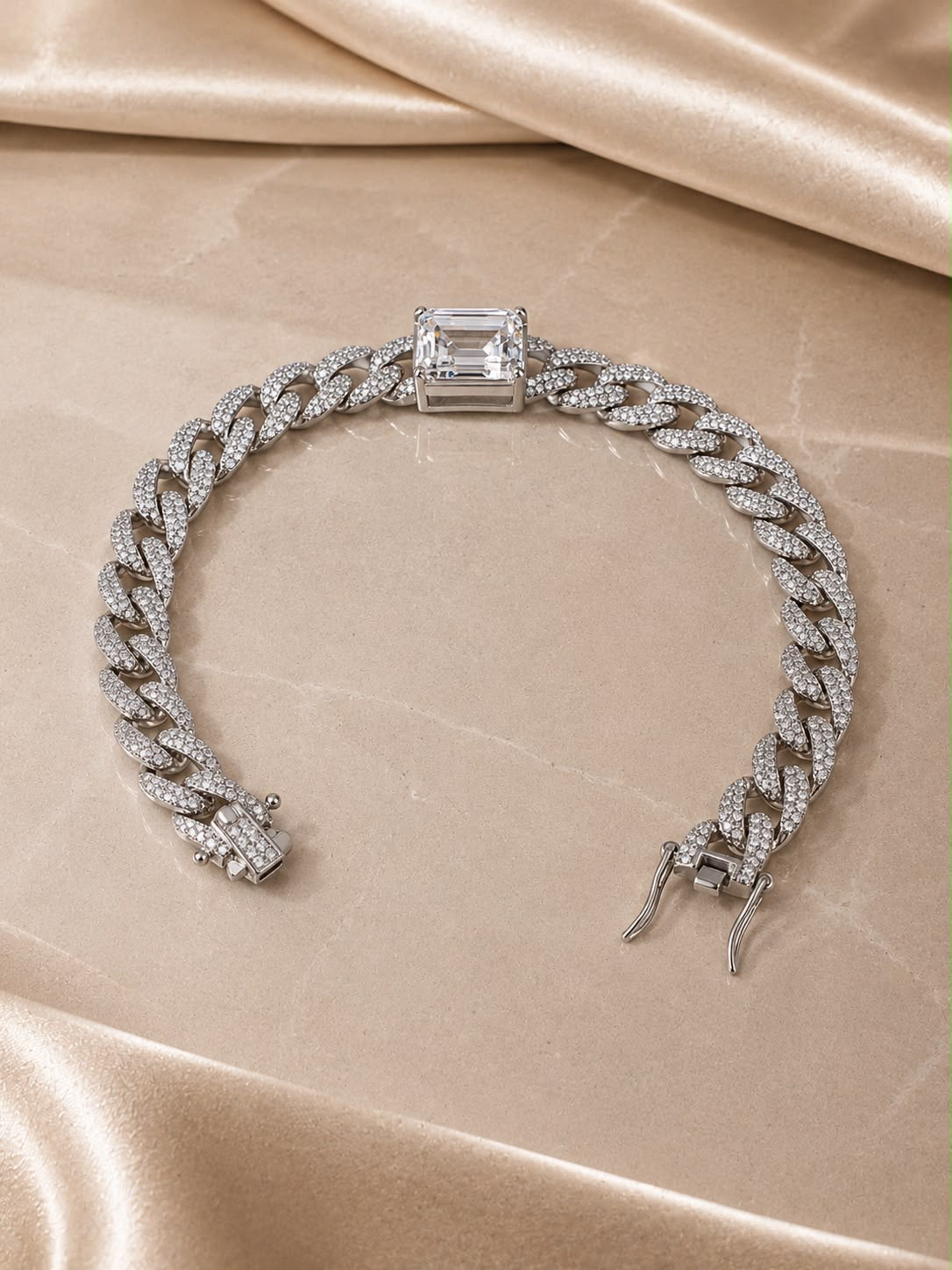 Imperial Ice Bracelet S925 with moissanite Stones