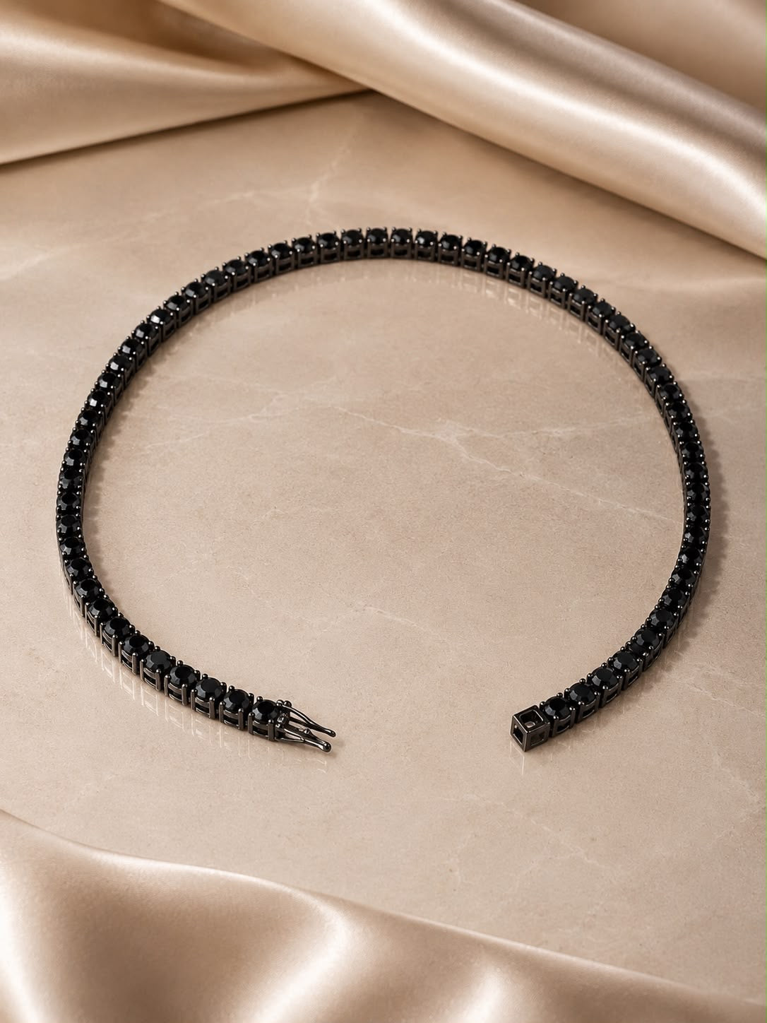 Midnight Tennis Bracelet (Black)