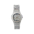 Iced Out CZ Stainless Steel Automatic Watch - Silver