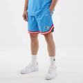 New York Yankees MLB Arch Pastel Blue Oversized Shorts