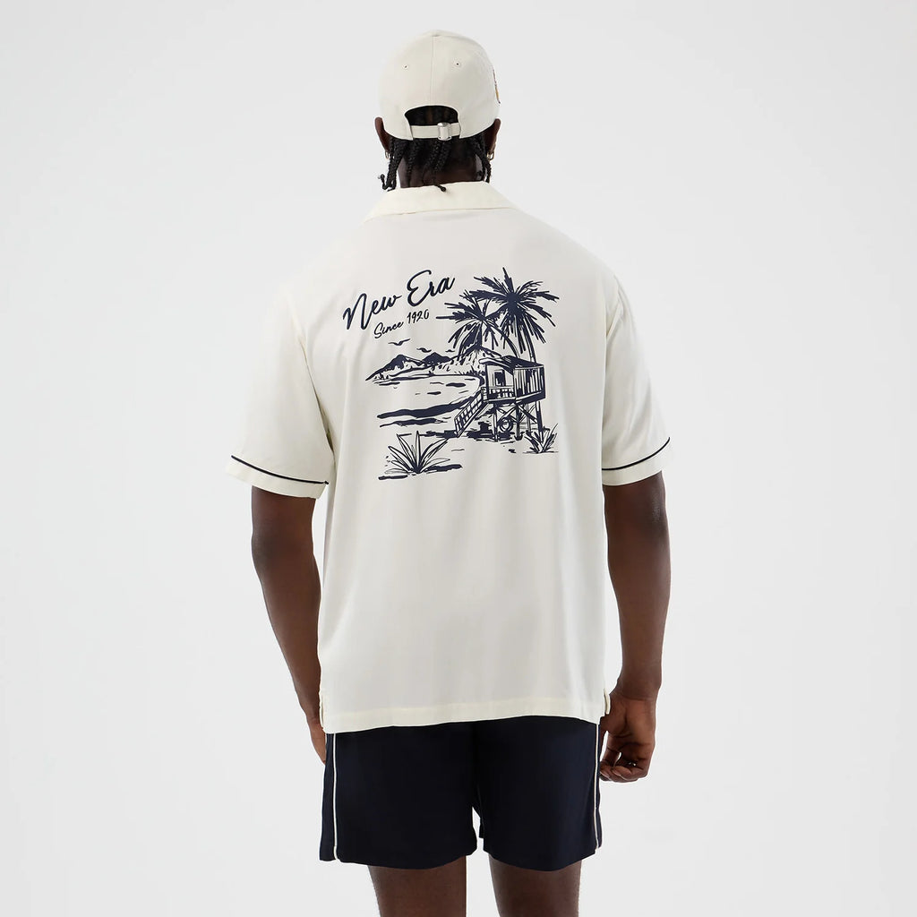 New Era - NE GRAPHIC REVERE - Shirt - Off White