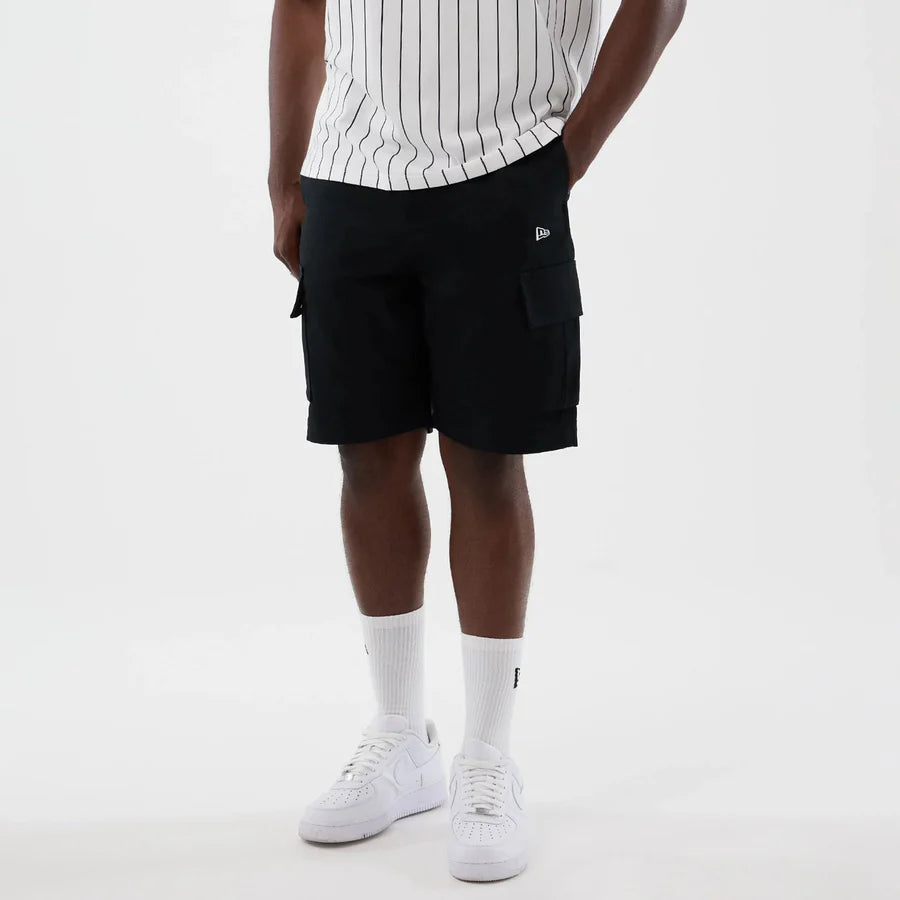 New Era Black Cargo Shorts