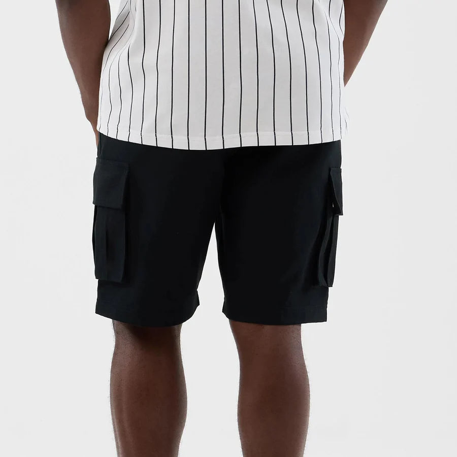 New Era Black Cargo Shorts