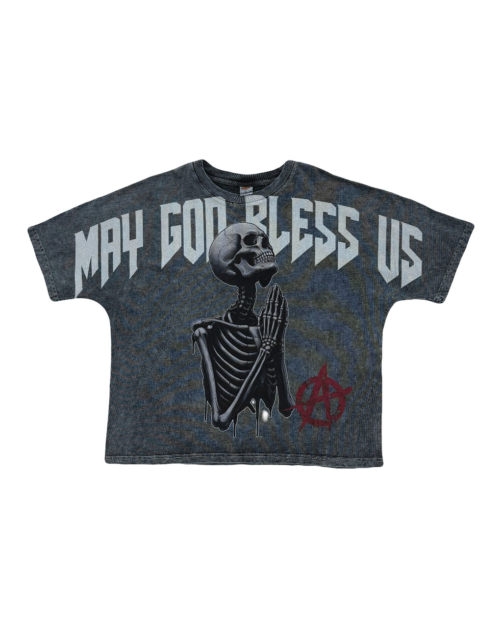 May God Bless You Tee - Grey