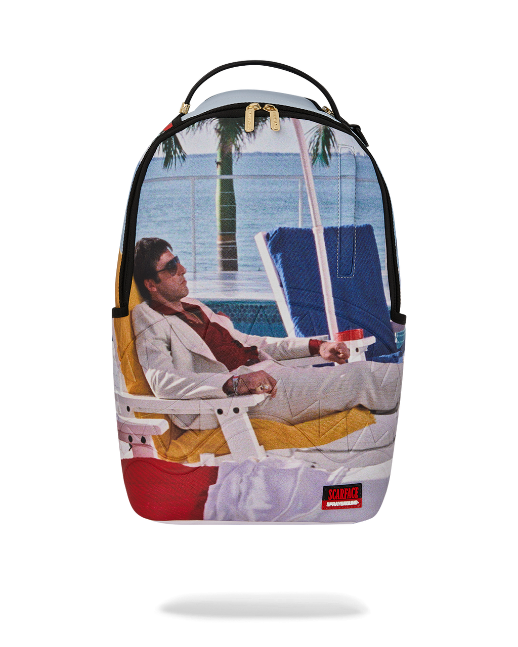 Sprayground Scarface Tony Montana Chillin Backpack - front view