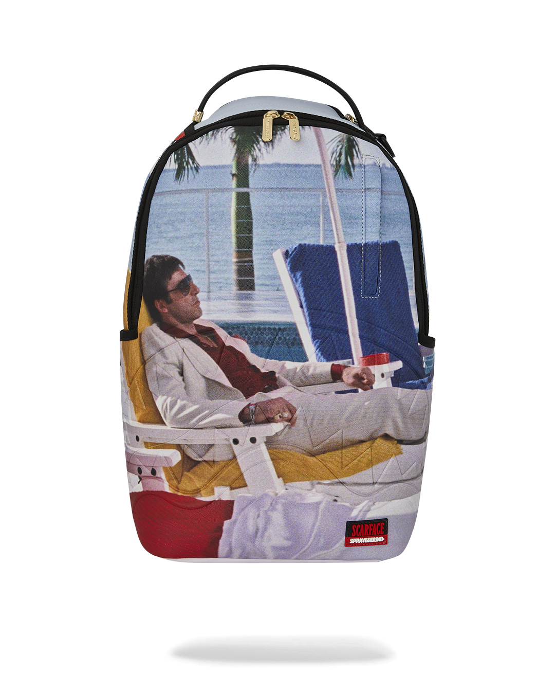 Sprayground Scarface Tony Montana Chillin Backpack - front view