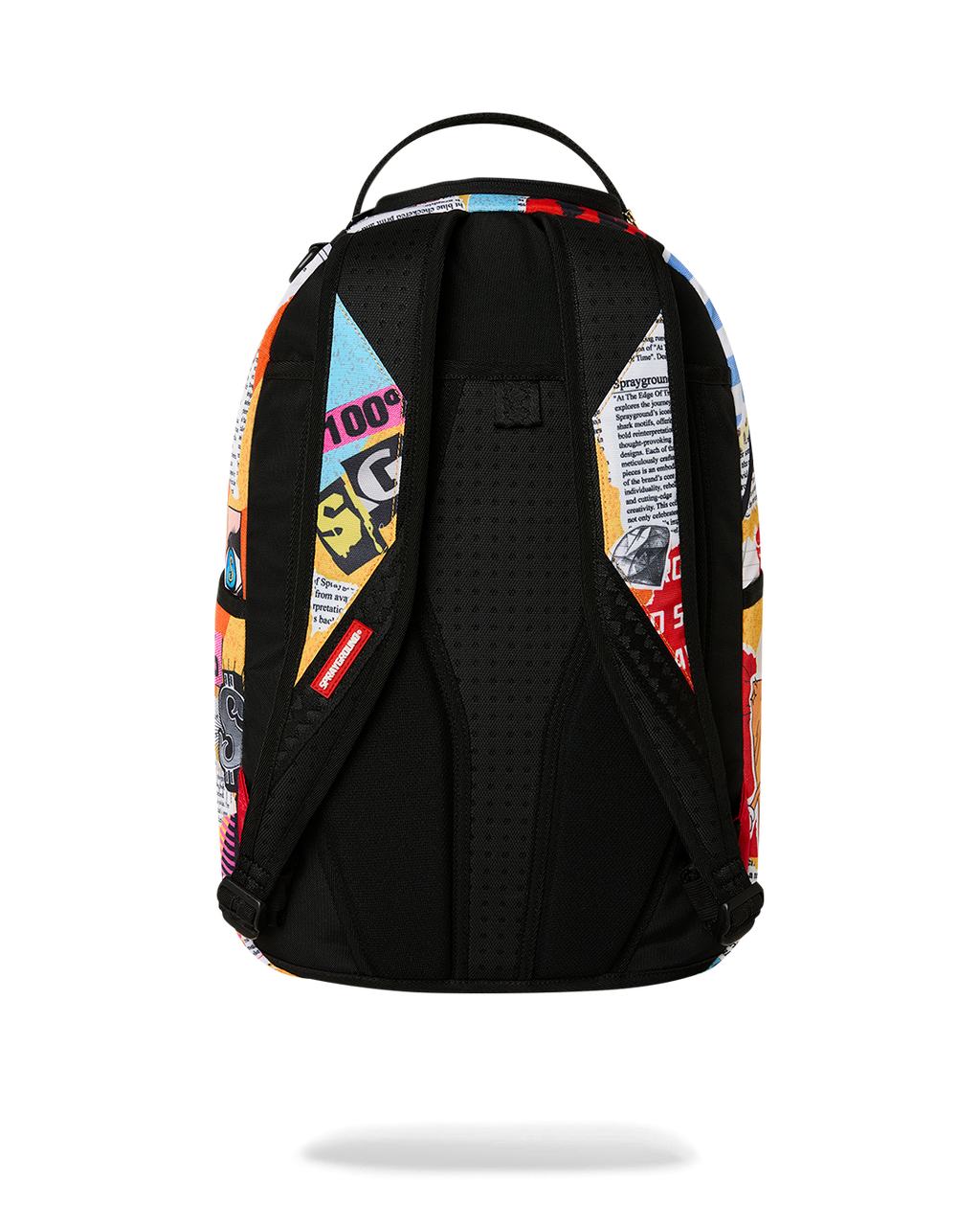 Sprayground Collage of Fun Backpack - back view