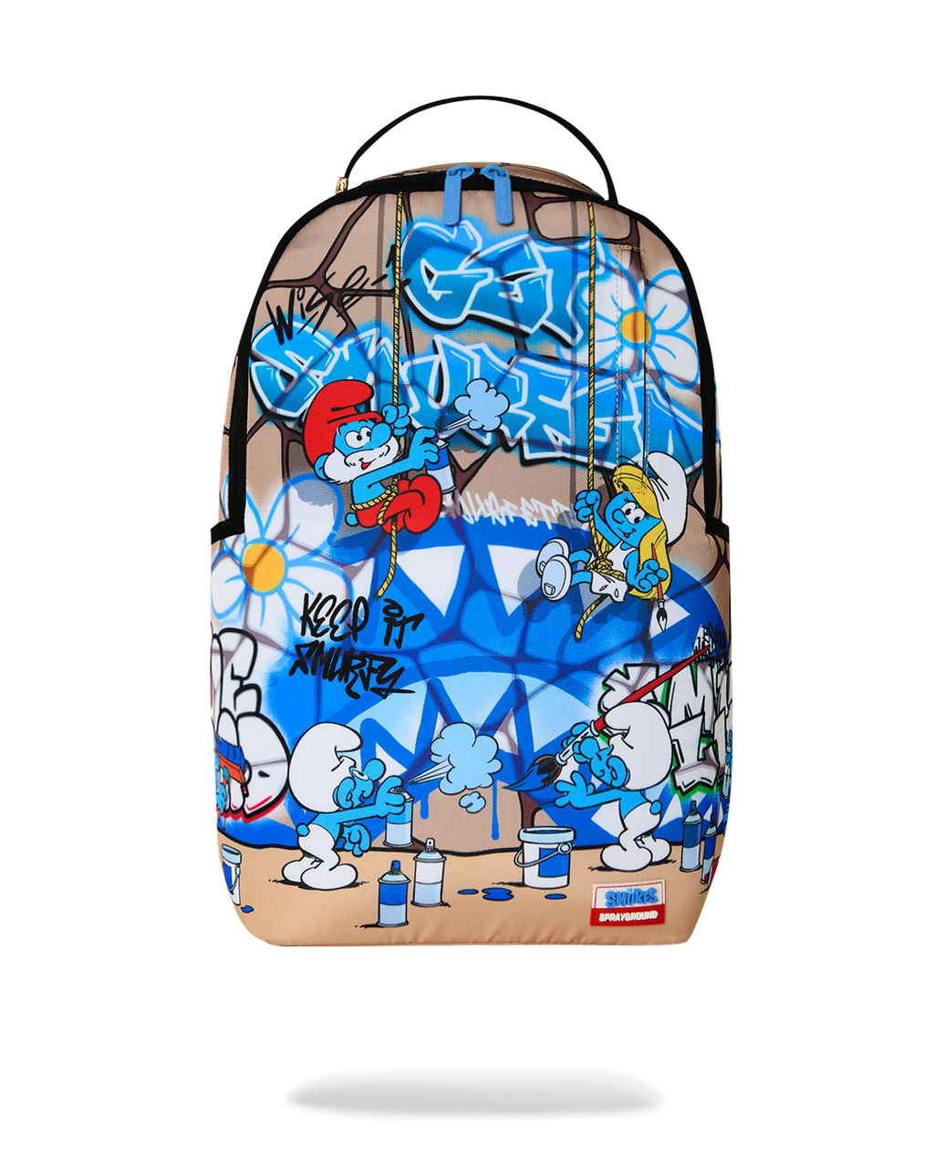 Sprayground Smurfs Big Mural Backpack - front view