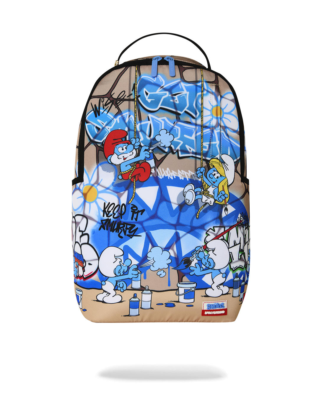 Sprayground Smurfs Big Mural Backpack - front view
