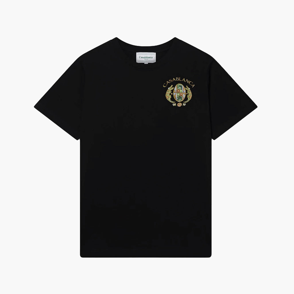 Casablanca T-Shirt Joyaux D'Afrique Tennis Club Noir