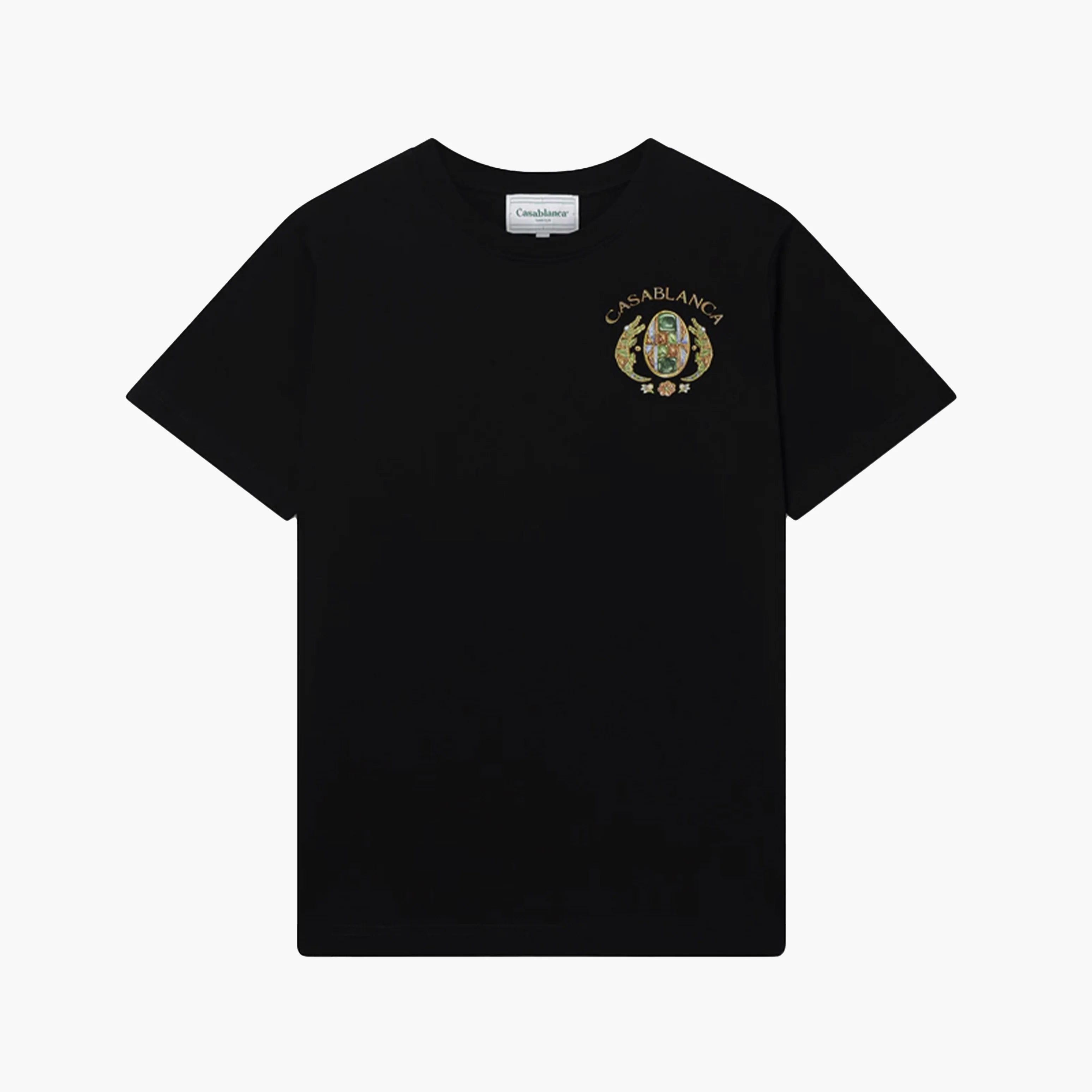 Casablanca T-Shirt Joyaux D'Afrique Tennis Club Noir