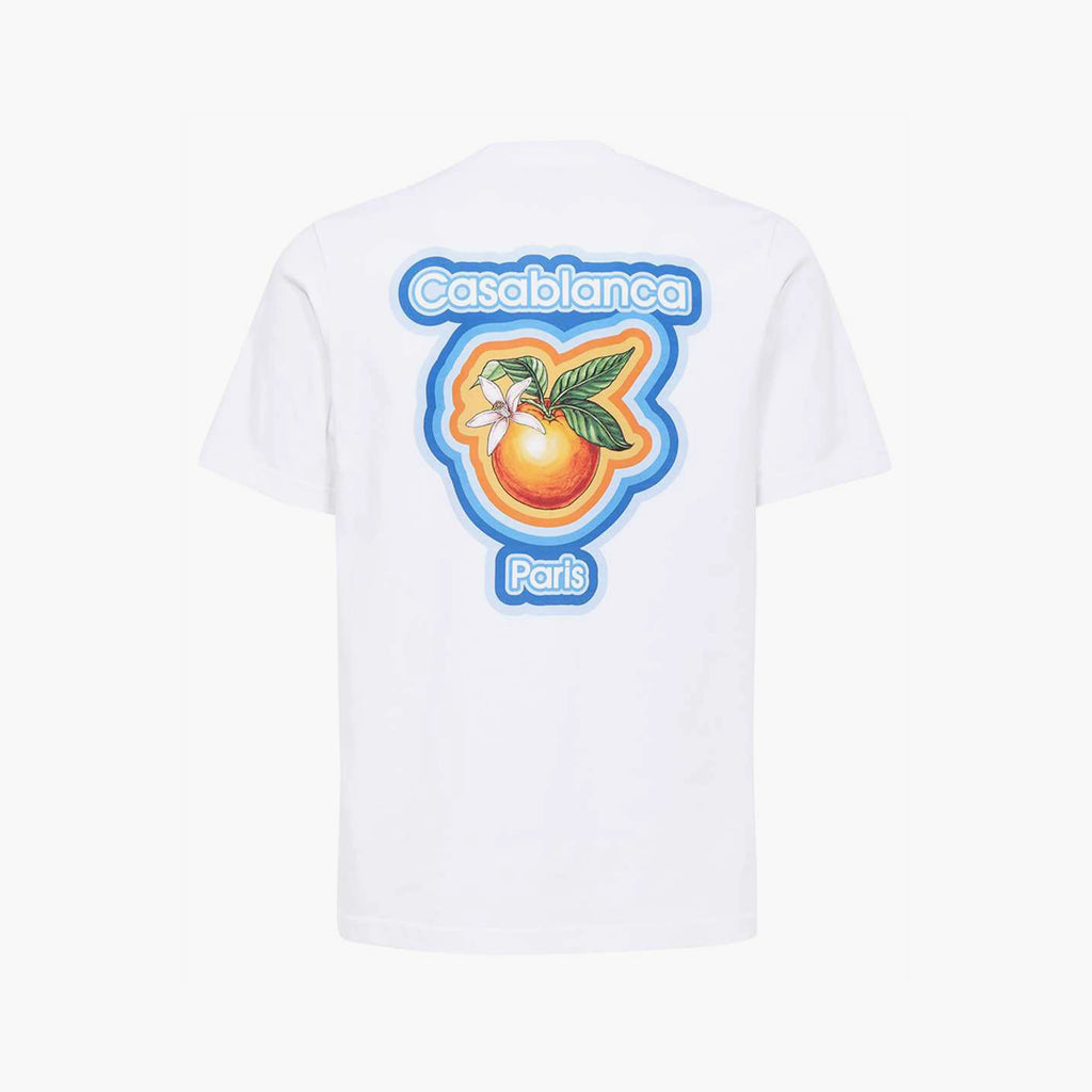 Casablanca Radiating Orange Printed Tee