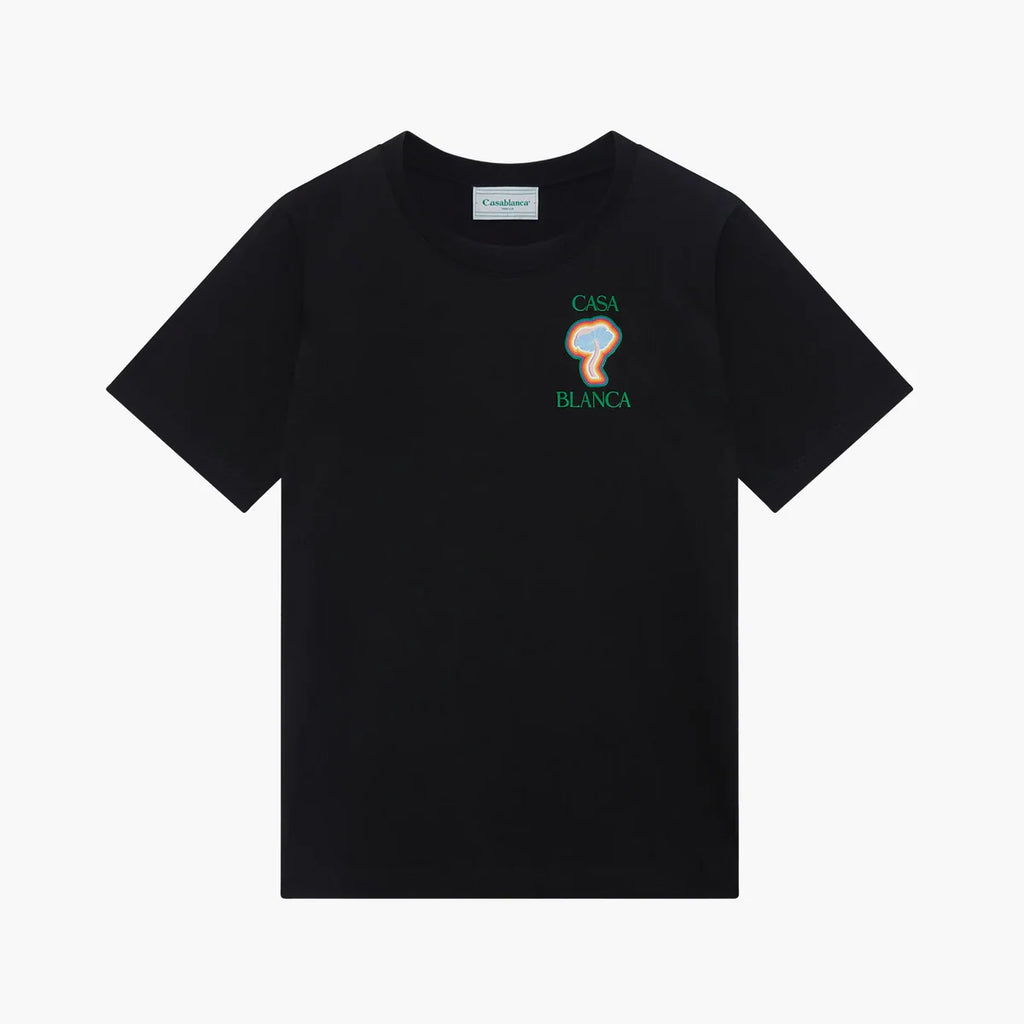Casablanca T-shirt Rainbow Mushroom Noir