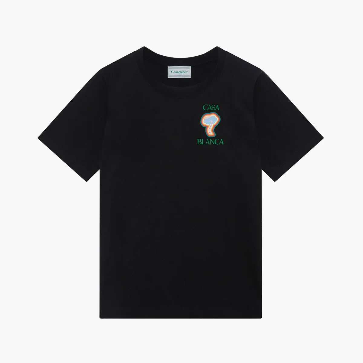 Casablanca T-shirt Rainbow Mushroom Noir