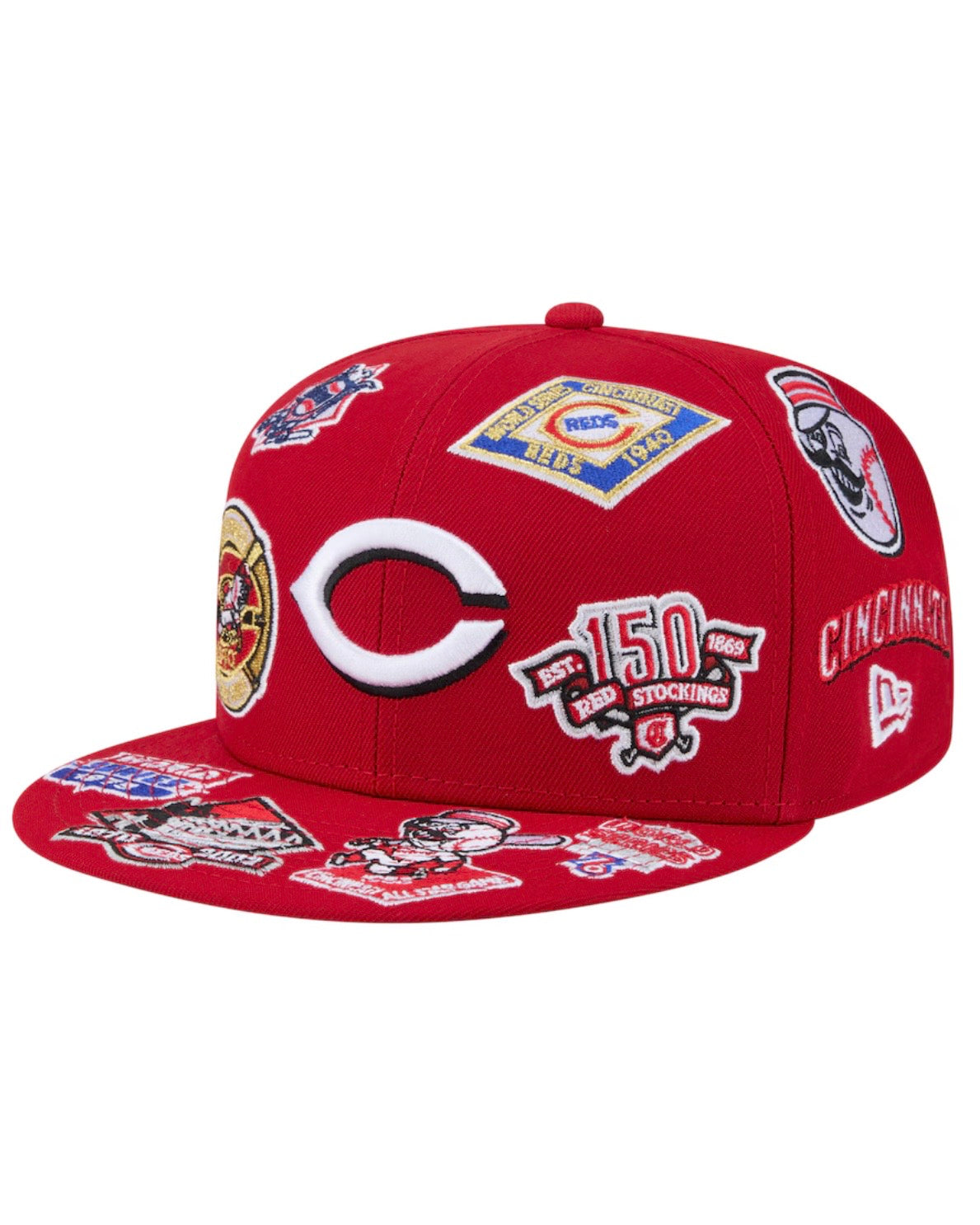 Cincinnati Reds New Era All Over 59FIFTY Fitted Hat