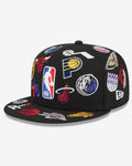 NBA All Over Black 59FIFTY Fitted Cap