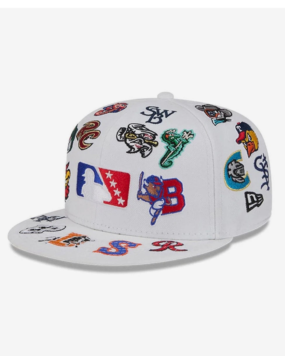 White MLB All Over 59FIFTY Fitted Cap