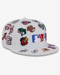 White MLB All Over 59FIFTY Fitted Cap