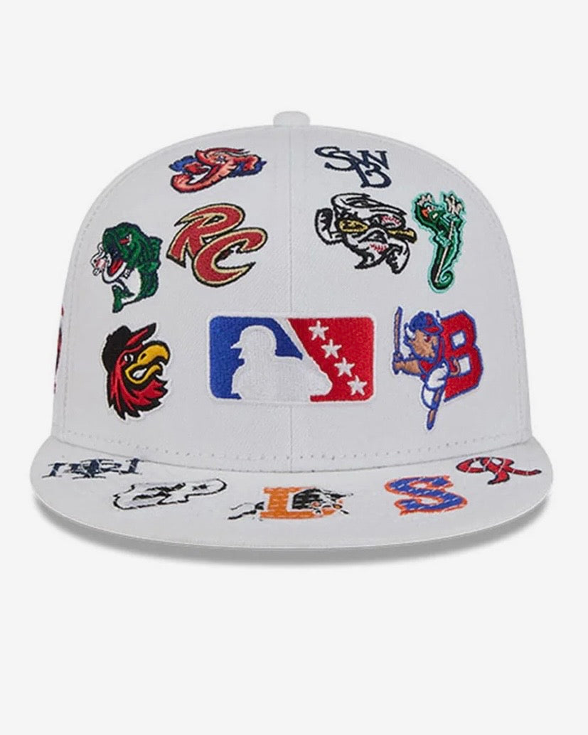 White MLB All Over 59FIFTY Fitted Cap