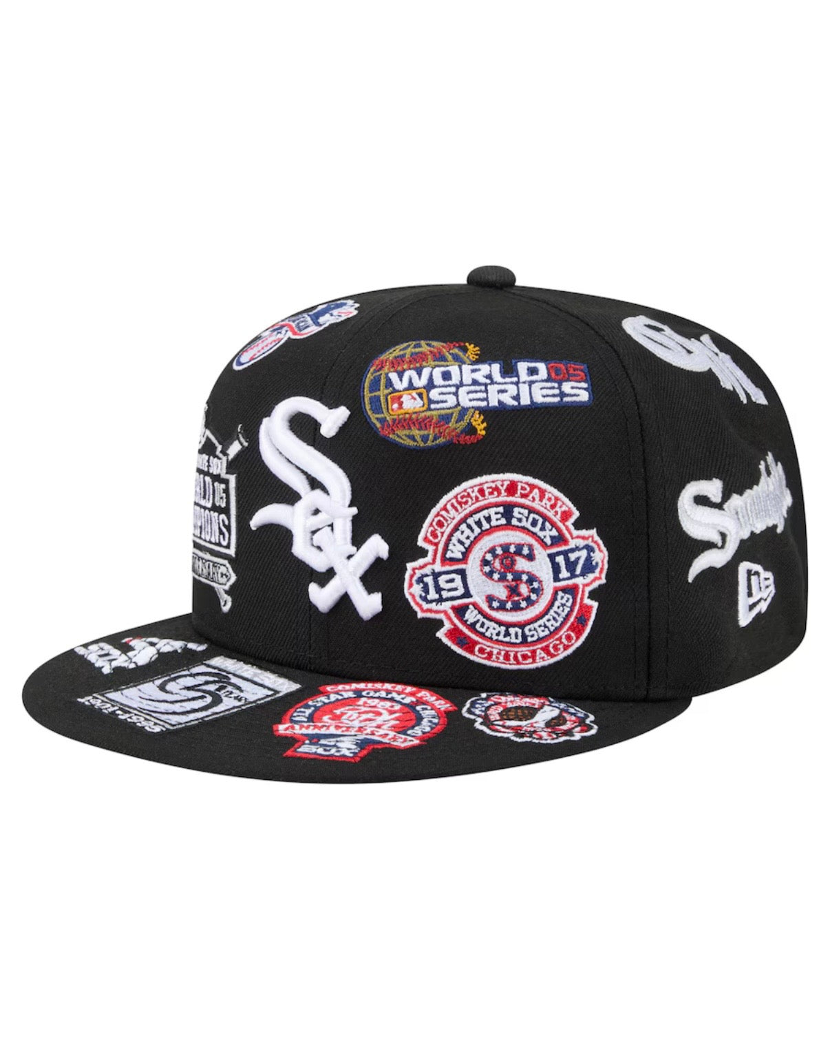 Men's Chicago White Sox New Era Black All Over 59FIFTY