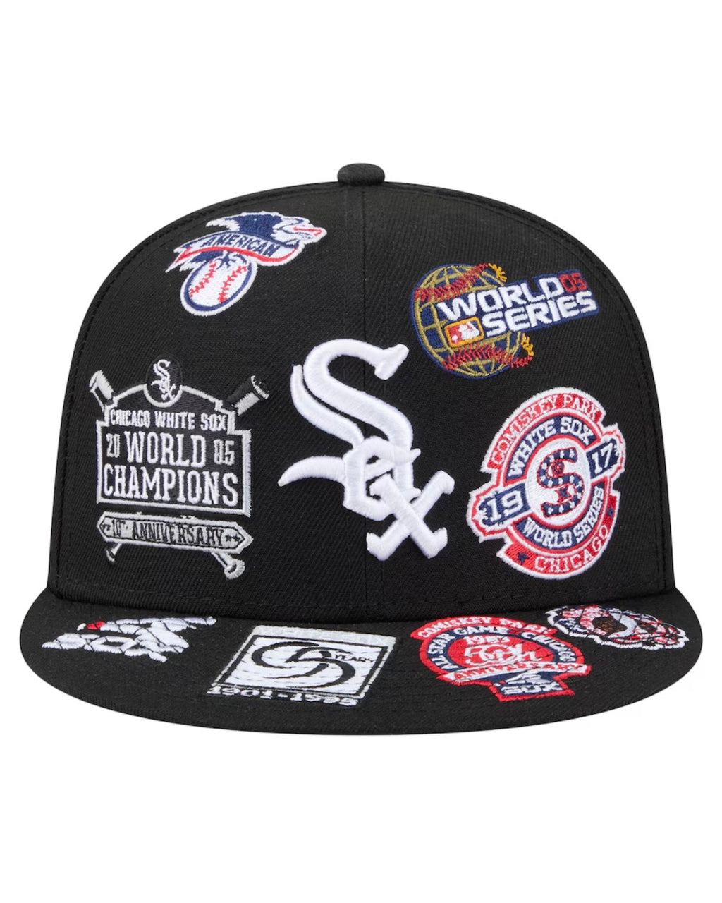 Men's Chicago White Sox New Era Black All Over 59FIFTY