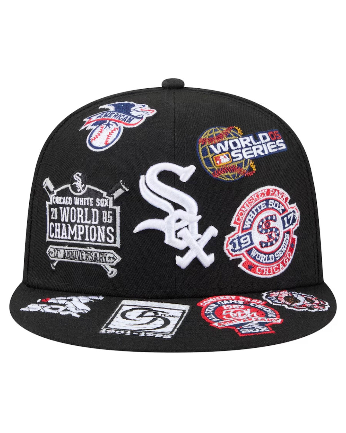 Men's Chicago White Sox New Era Black All Over 59FIFTY