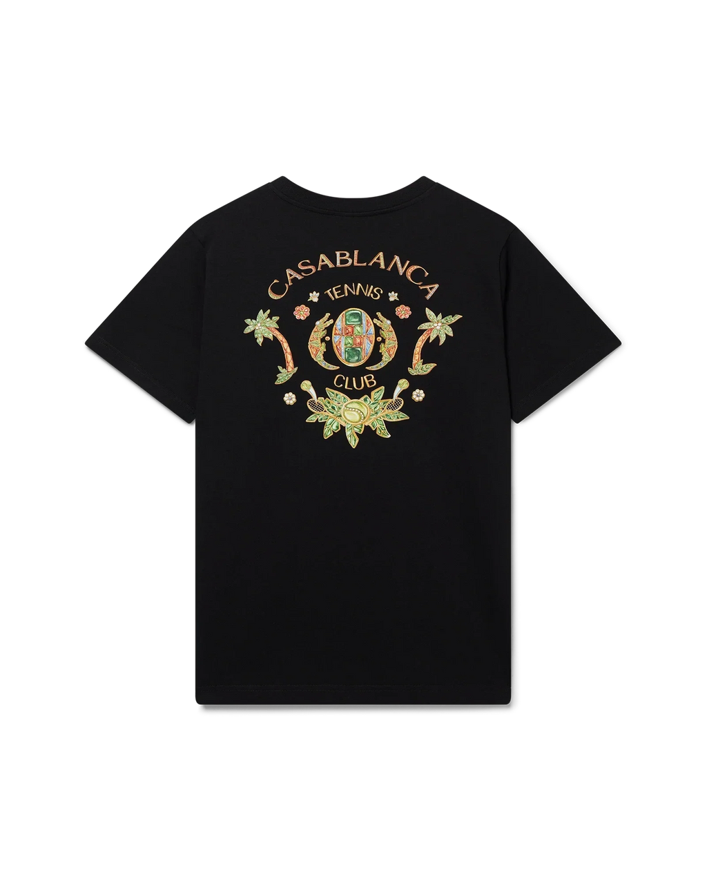 Casablanca T-Shirt Joyaux D'Afrique Tennis Club Noir