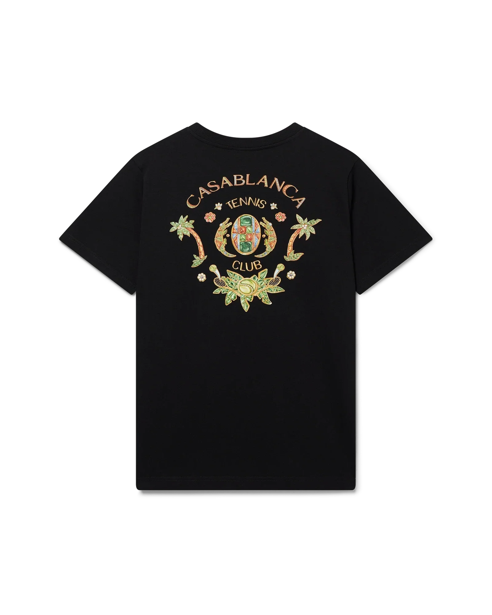 Casablanca T-Shirt Joyaux D'Afrique Tennis Club Noir
