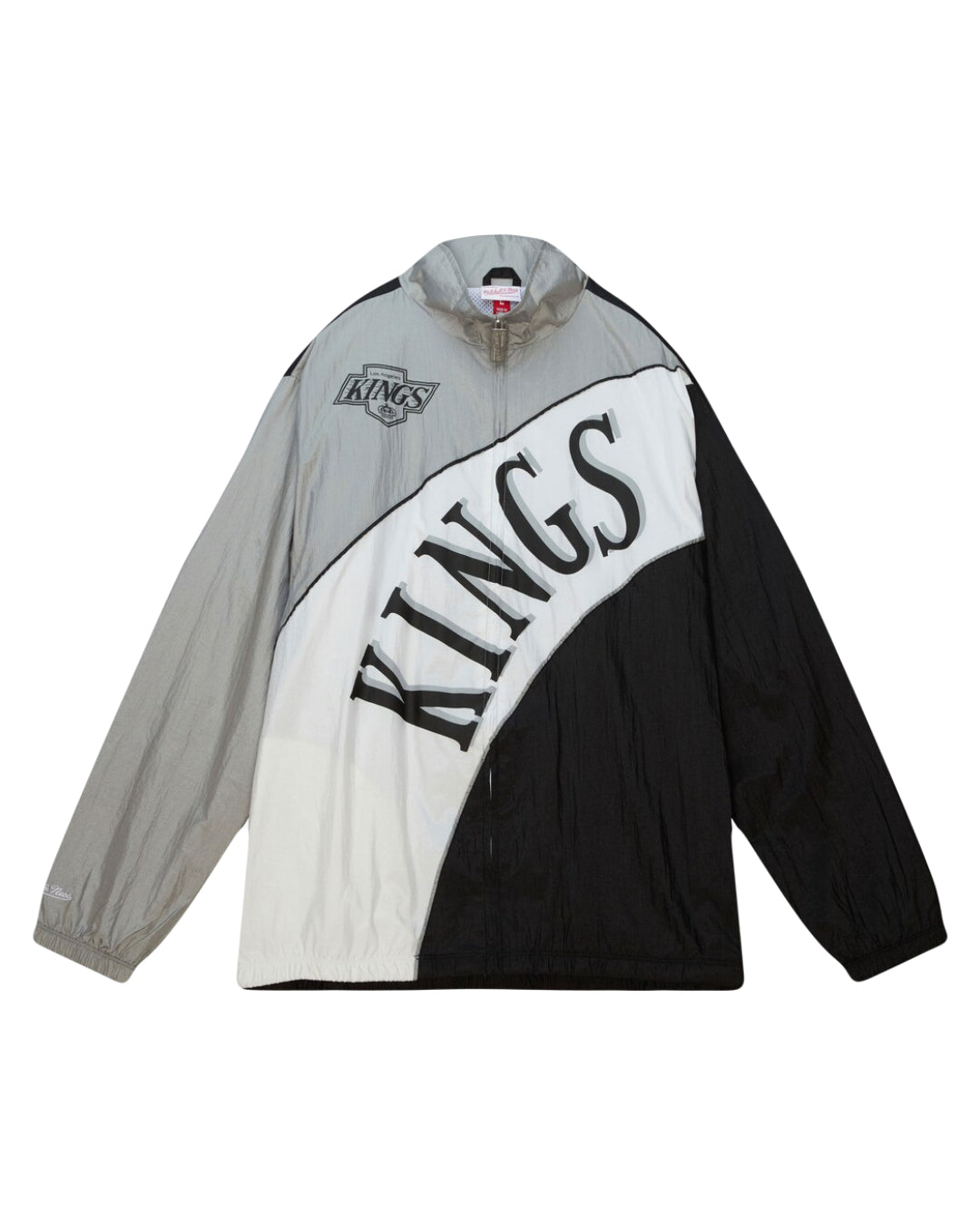 Men's White Los Angeles Kings Arched Retro Lined Full-Zip Windbreaker Jacket