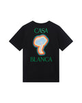 Casablanca T-shirt Rainbow Mushroom Noir