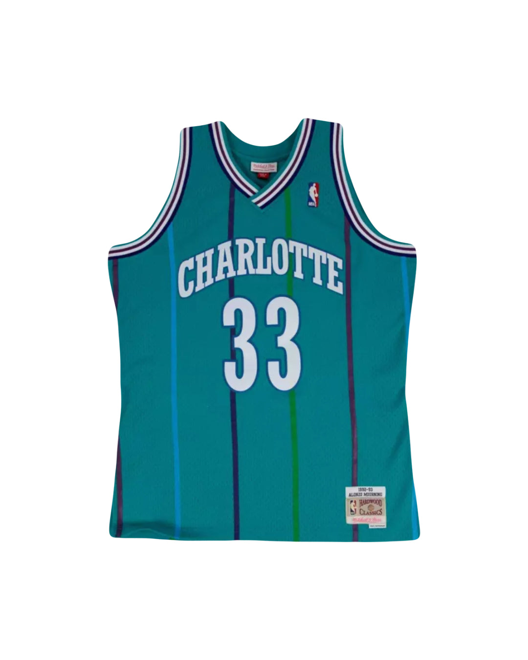 Mitchell & Ness Alonzo Mourning 33 Swingman Charlotte Hornets NBA Jersey