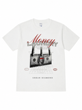Urban Diamond Printed White Tee