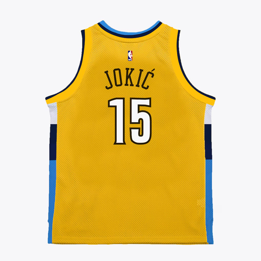 Mitchell & Ness NBA Yellow Jersey Denver Nuggets 2017 Nikola Jokic