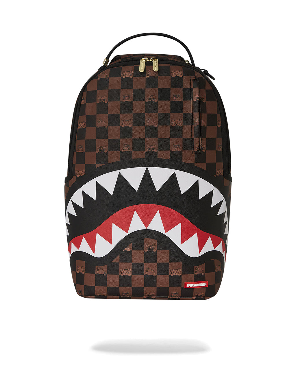 Sprayground Peeking Character Check Backpack - front view
