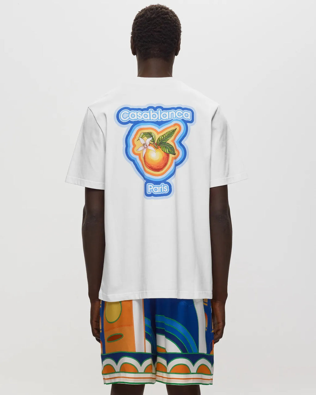 Casablanca Radiating Orange Printed Tee