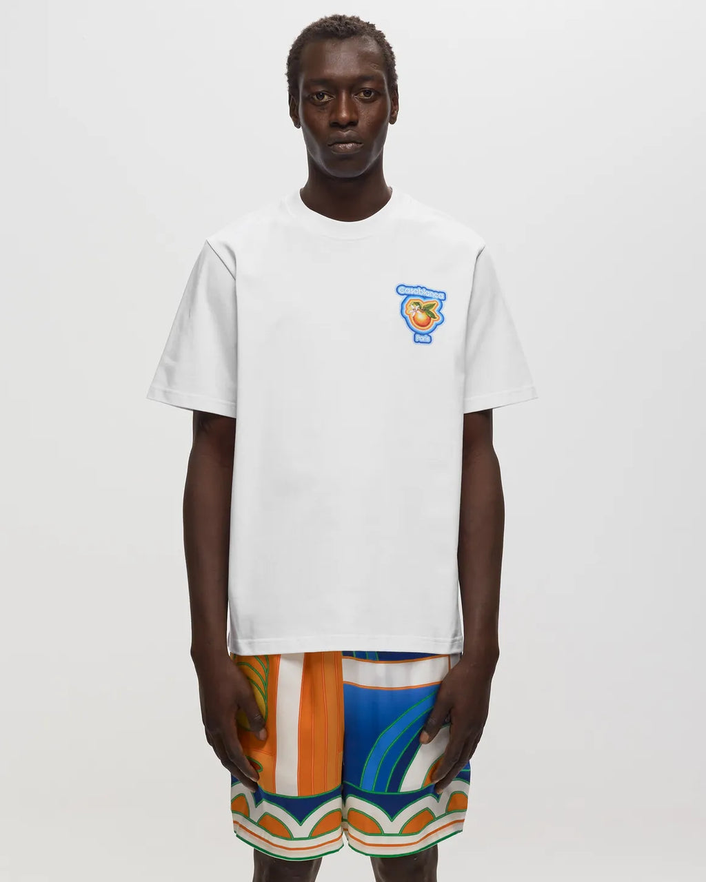 Casablanca Radiating Orange Printed Tee
