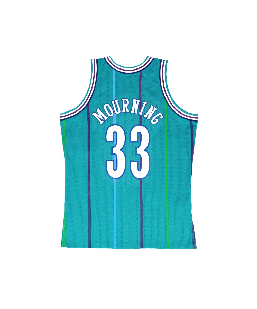Mitchell & Ness Alonzo Mourning 33 Swingman Charlotte Hornets NBA Jersey