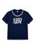 La Belle Vie "LBV" stitching Blue Tee